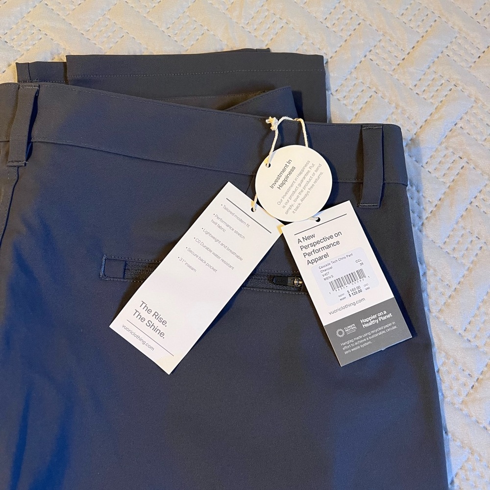 Vuori Tech Chino pant grey men’s new